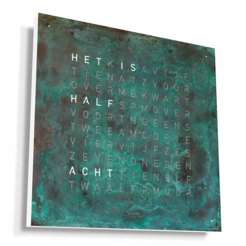 Discount QLOCKTWO Earth 45 Creator's Edition Klok Klokken