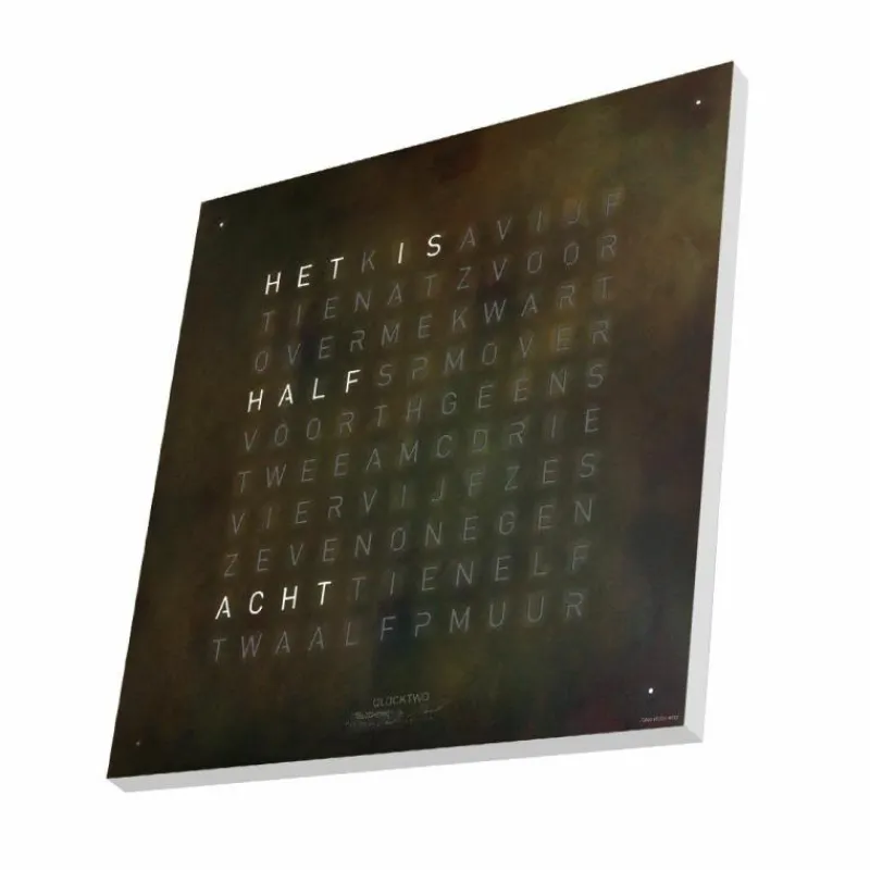 Discount QLOCKTWO Earth 45 Creator's Edition Klok Klokken