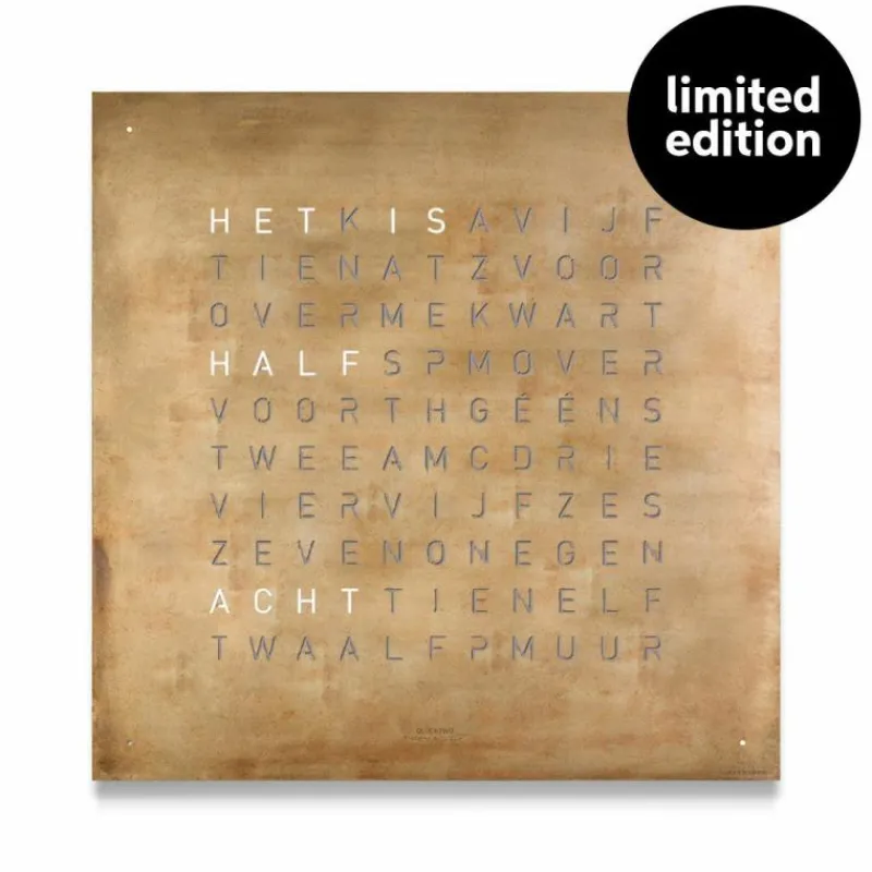Discount QLOCKTWO Earth 45 Creator's Edition Klok Klokken