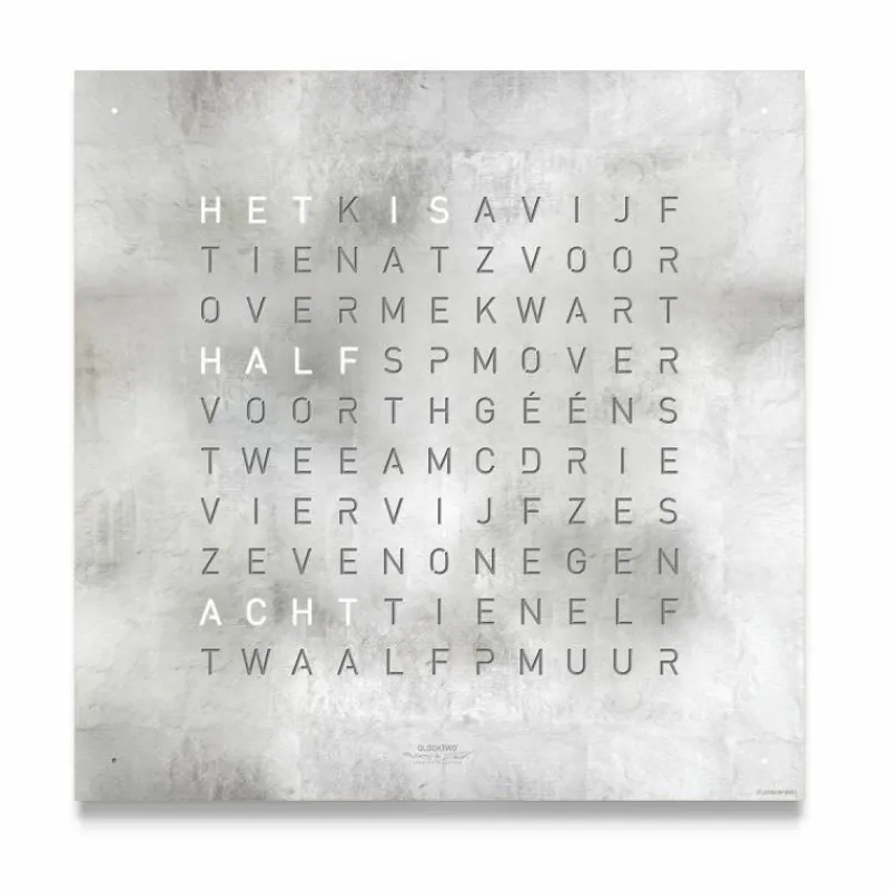 Discount QLOCKTWO Earth 45 Creator's Edition Klok Klokken