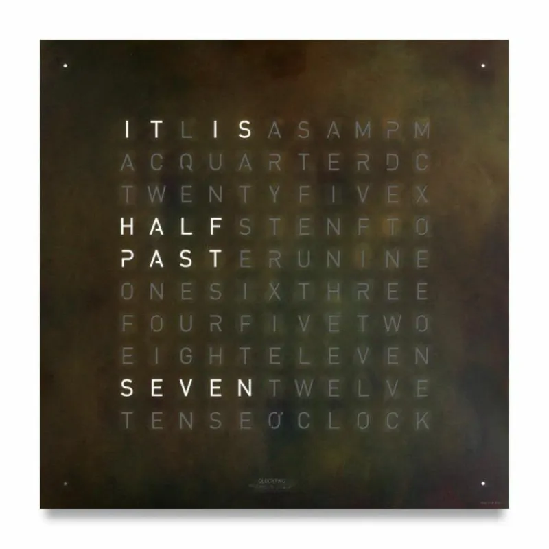 Discount QLOCKTWO Earth 45 Creator's Edition Klok Klokken