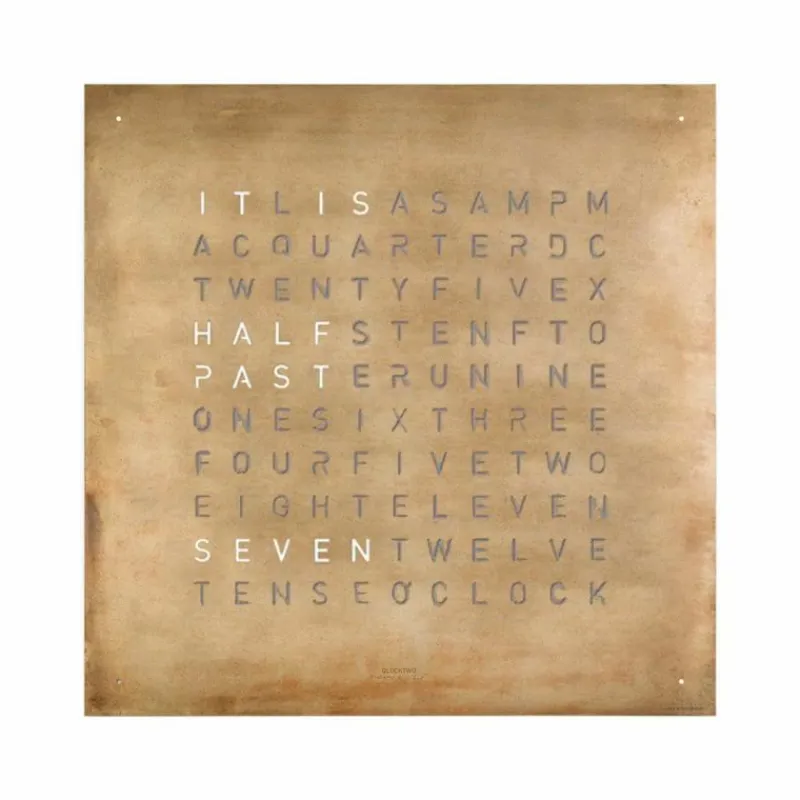 Discount QLOCKTWO Earth 45 Creator's Edition Klok Klokken