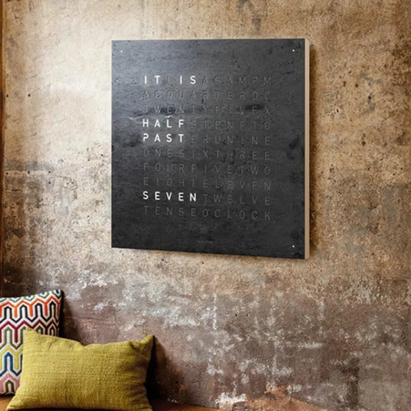 Discount QLOCKTWO Earth 45 Creator's Edition Klok Klokken