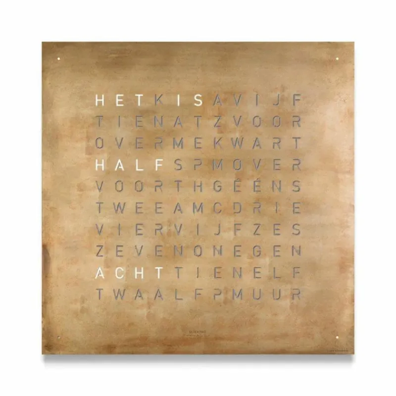 Discount QLOCKTWO Earth 45 Creator's Edition Klok Klokken