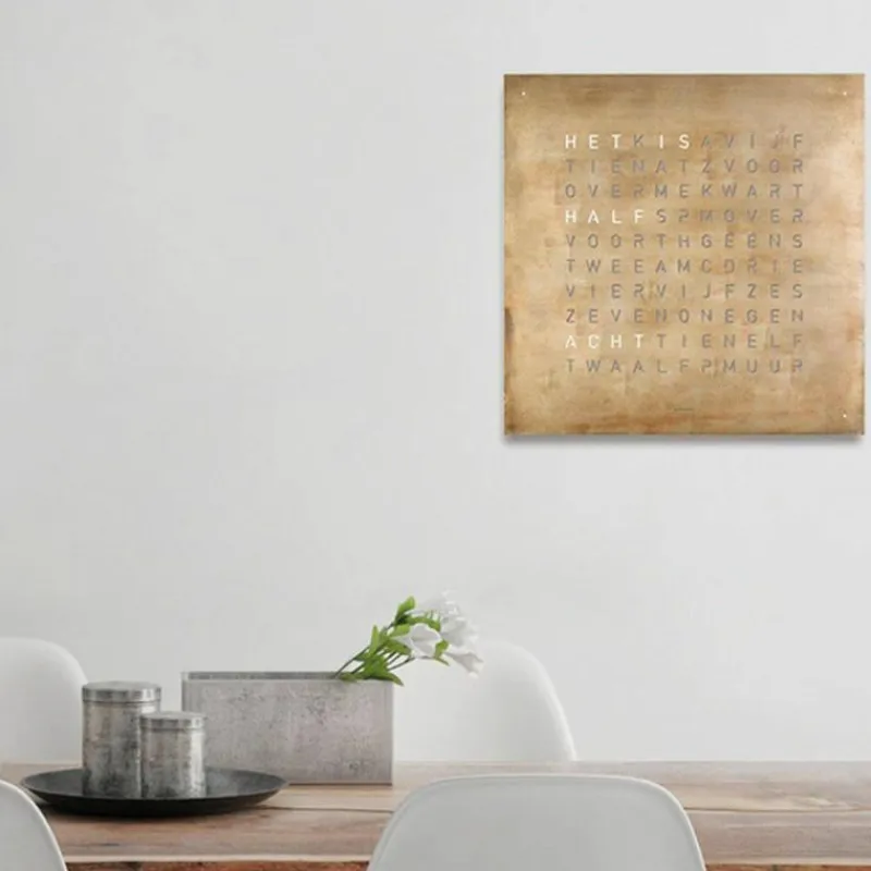 Discount QLOCKTWO Earth 45 Creator's Edition Klok Klokken