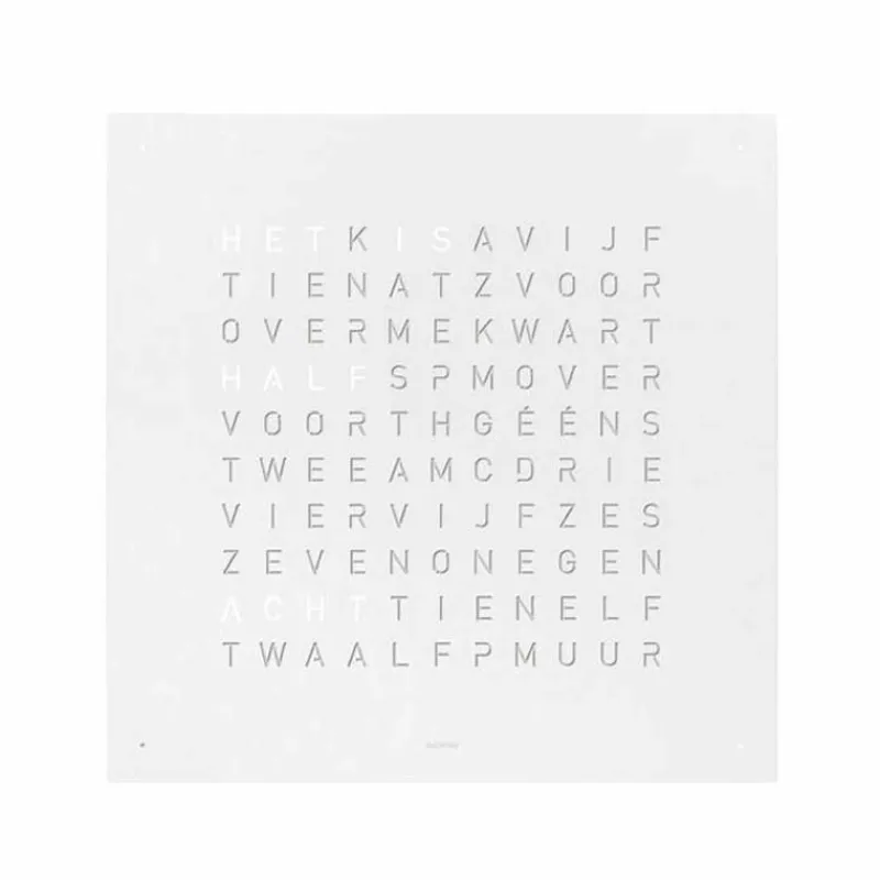 Hot QLOCKTWO Earth 180 Klok Klokken