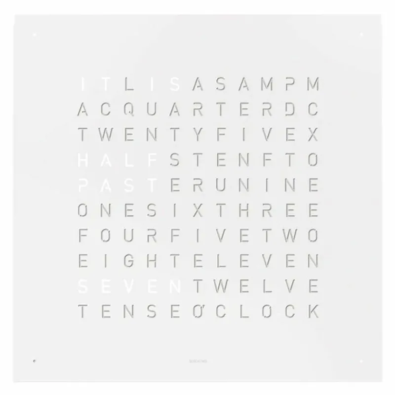 Hot QLOCKTWO Earth 180 Klok Klokken