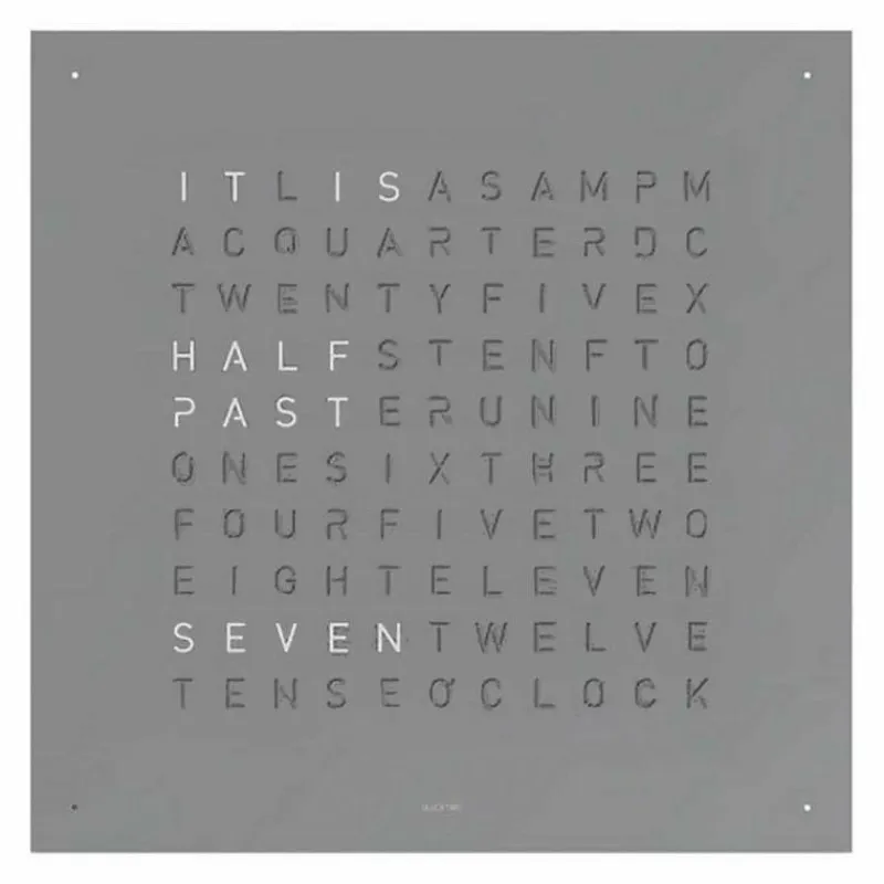 Hot QLOCKTWO Earth 180 Klok Klokken