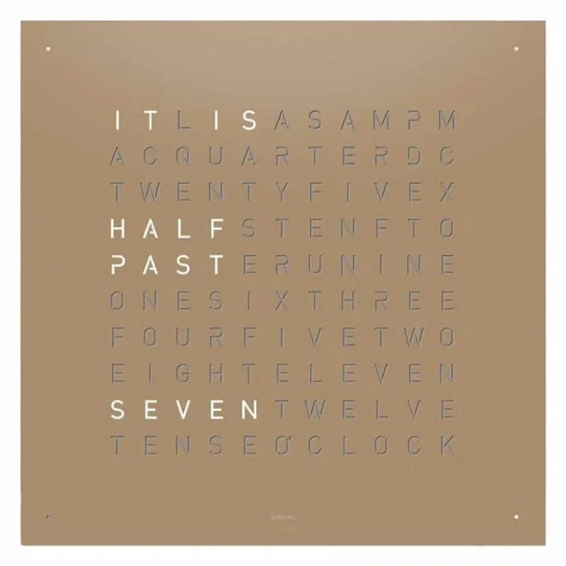 Hot QLOCKTWO Earth 180 Klok Klokken