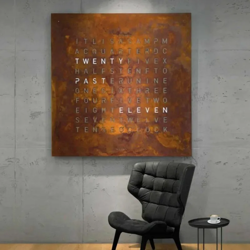 Hot QLOCKTWO Earth 180 Klok Klokken