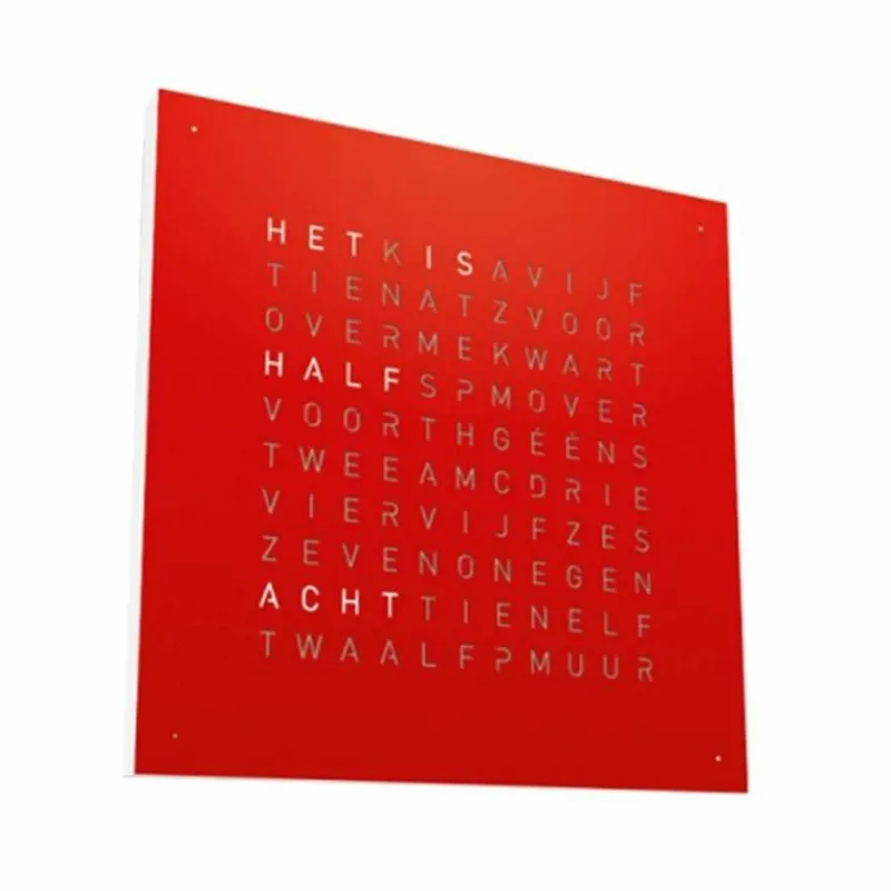 Hot QLOCKTWO Earth 180 Klok Klokken