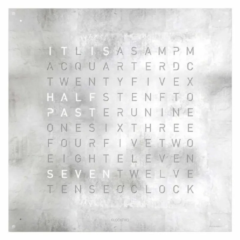 Hot QLOCKTWO Earth 180 Klok Klokken