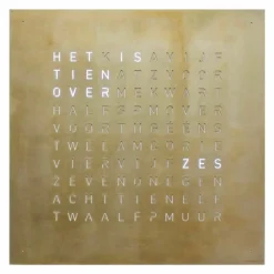 Hot QLOCKTWO Earth 180 Klok Klokken