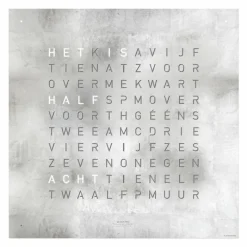 Hot QLOCKTWO Earth 180 Klok Klokken