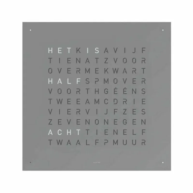 Hot QLOCKTWO Earth 180 Klok Klokken