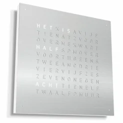Hot QLOCKTWO Earth 45 Metal Klok Klokken