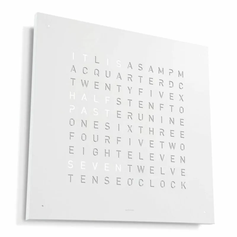 Hot QLOCKTWO Earth 45 Metal Klok Klokken