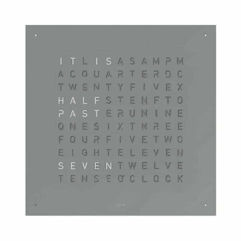 Hot QLOCKTWO Earth 45 Metal Klok Klokken