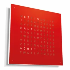 Hot QLOCKTWO Earth 45 Metal Klok Klokken