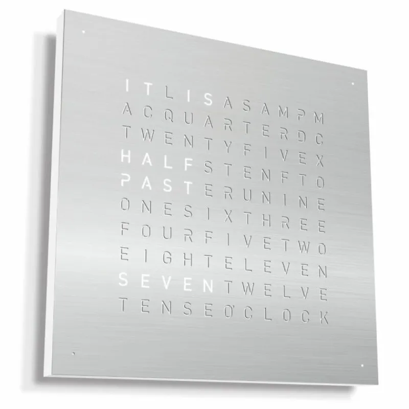 Hot QLOCKTWO Earth 45 Metal Klok Klokken