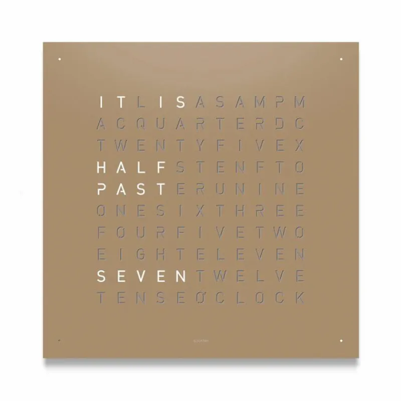 Hot QLOCKTWO Earth 45 Metal Klok Klokken