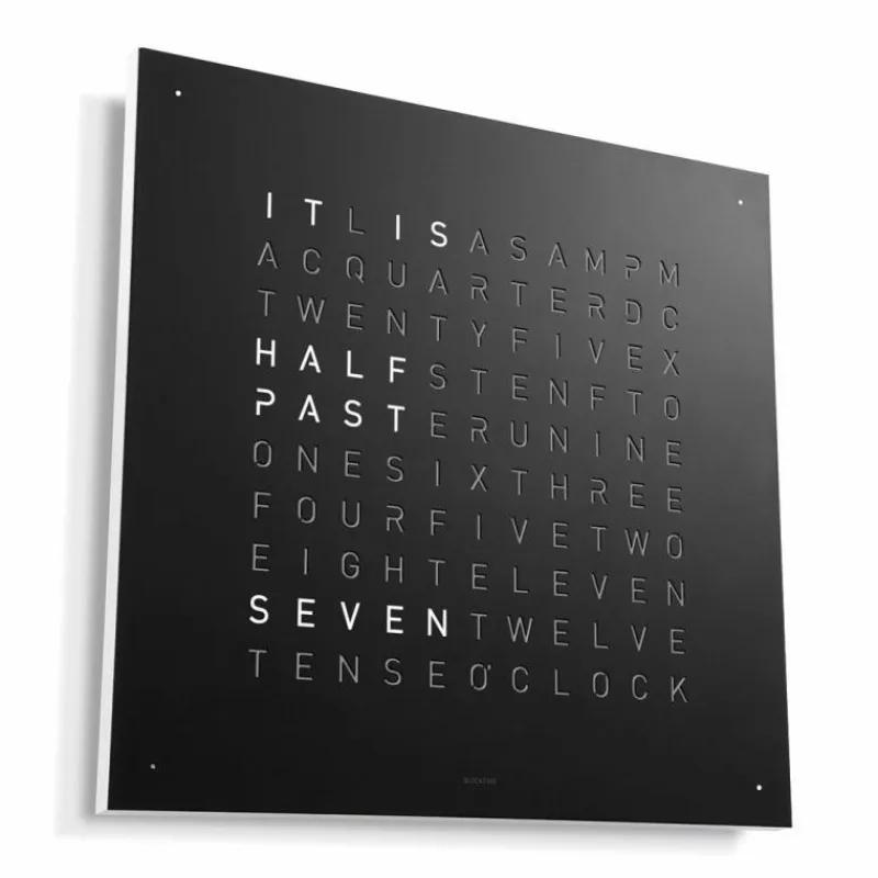 Hot QLOCKTWO Earth 45 Metal Klok Klokken