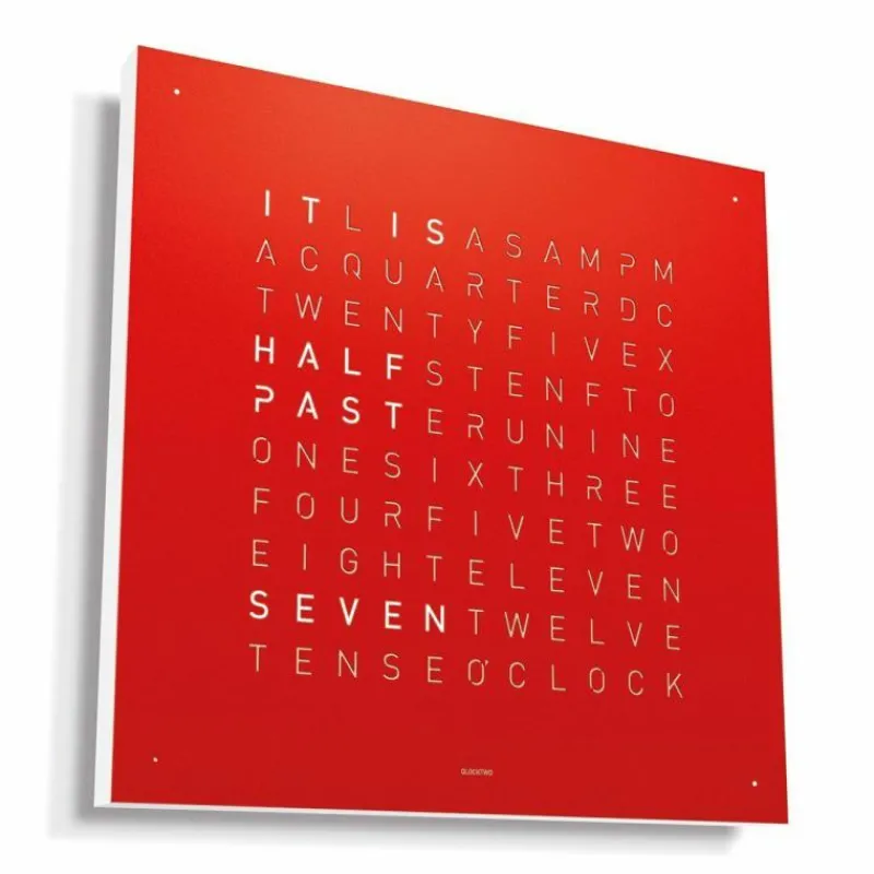 Hot QLOCKTWO Earth 45 Metal Klok Klokken