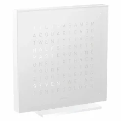 Online QLOCKTWO Earth 13,5 Pure Tafelklok Klokken