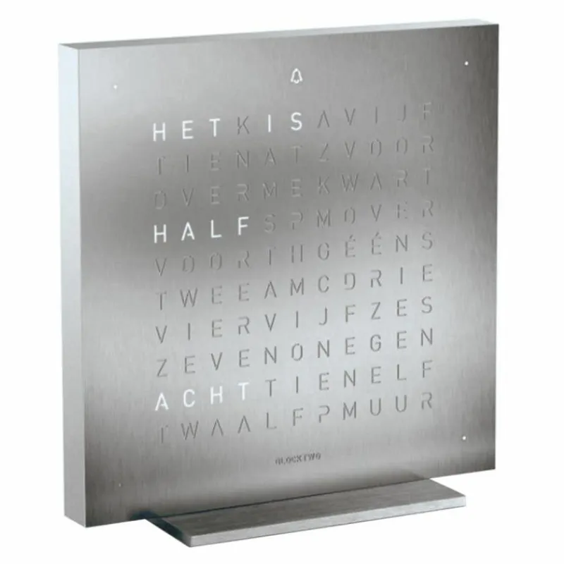 Online QLOCKTWO Earth 13,5 Tafelklok Klokken