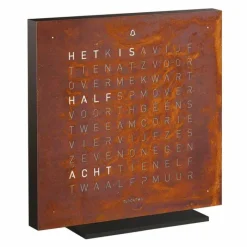 Online QLOCKTWO Earth 13,5 Tafelklok Klokken