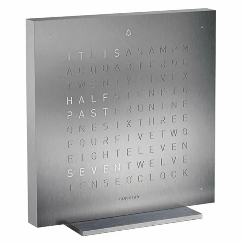 Online QLOCKTWO Earth 13,5 Tafelklok Klokken
