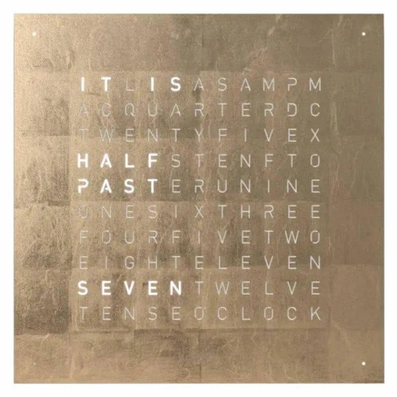 New QLOCKTWO Earth 90 Universe Edition Klok Klokken
