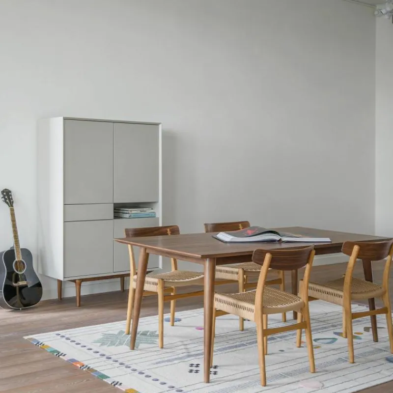 Hot Retro Walnut Eettafel Eettafels