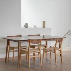 Hot Retro Walnut Eettafel Eettafels