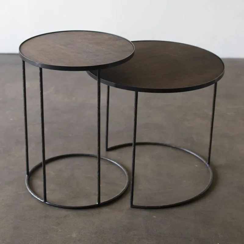 Best Round Tray Bijzettafel, set van 2 Salontafels|Bijzettafels