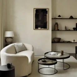 Sale Round Tray Salontafel, set van 2 Salontafels|Bijzettafels