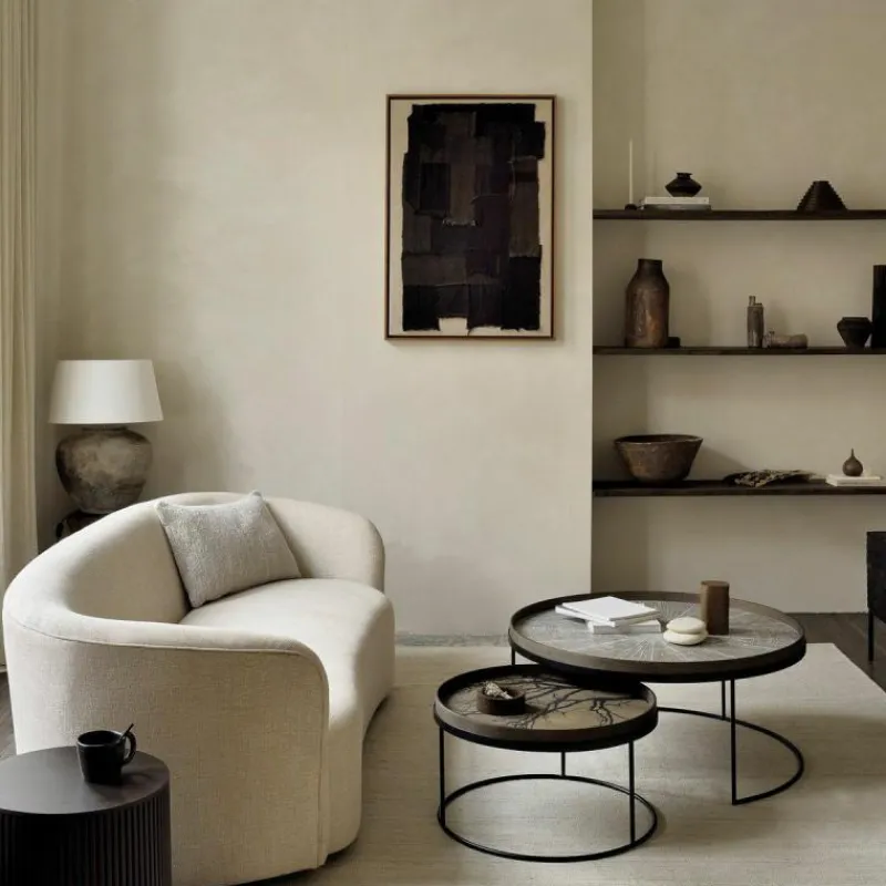 Sale Round Tray Salontafel, set van 2 Salontafels|Bijzettafels