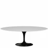 New Saarinen Tulip Eettafel Met Zwart Onderstel - Ovaal Eettafels