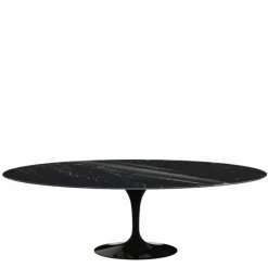 New Saarinen Tulip Eettafel Met Zwart Onderstel - Ovaal Eettafels