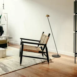 Sale Sento Lettura Vloerlamp Met Zwart Onderstel Bureaulampen|Vloerlampen