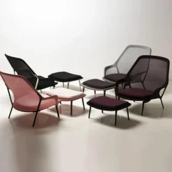 Outlet Slow Chair Loungechair + Ottoman Loungestoelen