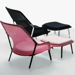 Outlet Slow Chair Loungechair + Ottoman Loungestoelen