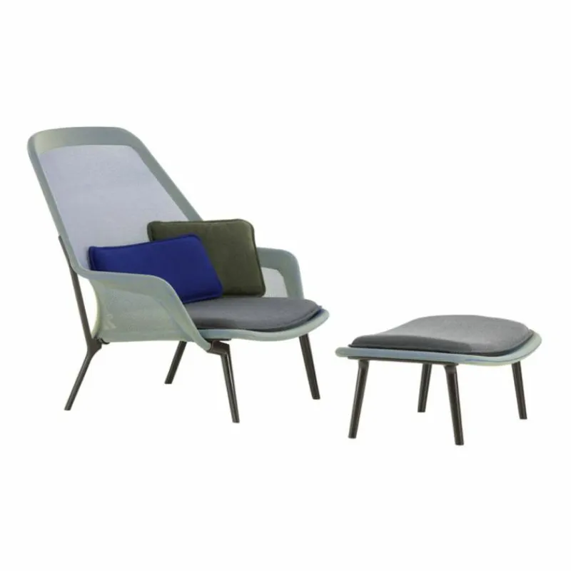 Outlet Slow Chair Loungechair + Ottoman Loungestoelen