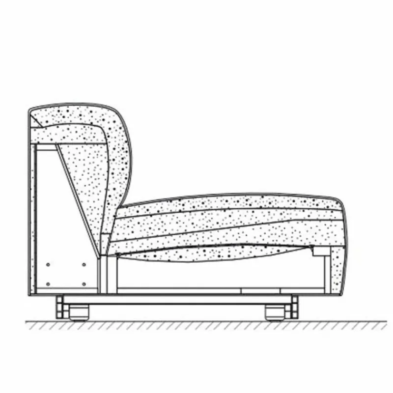 Hot Soft Modular Sofa 2-zits Bank 2-Zits Banken