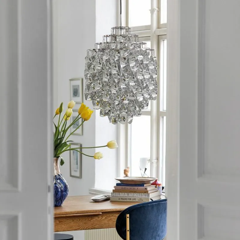 Online Spiral Silver Hanglamp Hanglampen