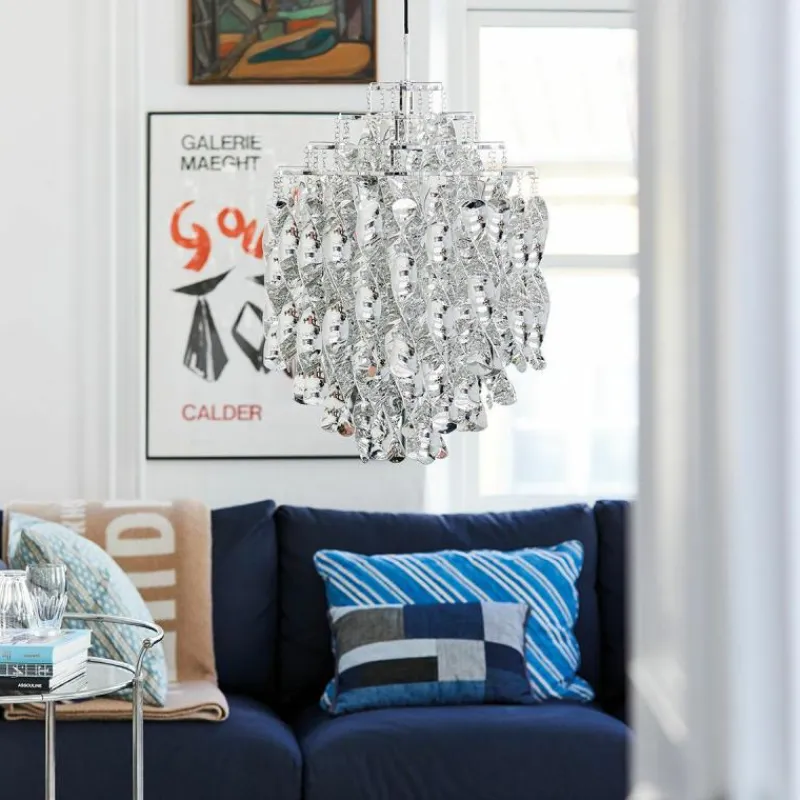 Online Spiral Silver Hanglamp Hanglampen