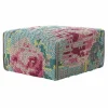 Clearance Square Flowers Canevas, Colour Poefs & Hockers