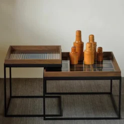 New Square Tray Salontafel Set Salontafels|Bijzettafels