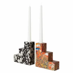 Online Swirl Boekensteun Set Van 2 Kandelaars