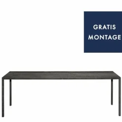 Discount Tense Carbonised Wood Eettafel Eettafels